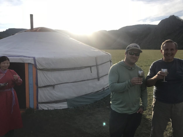 Arrival at taimen ger camp on delgar murun