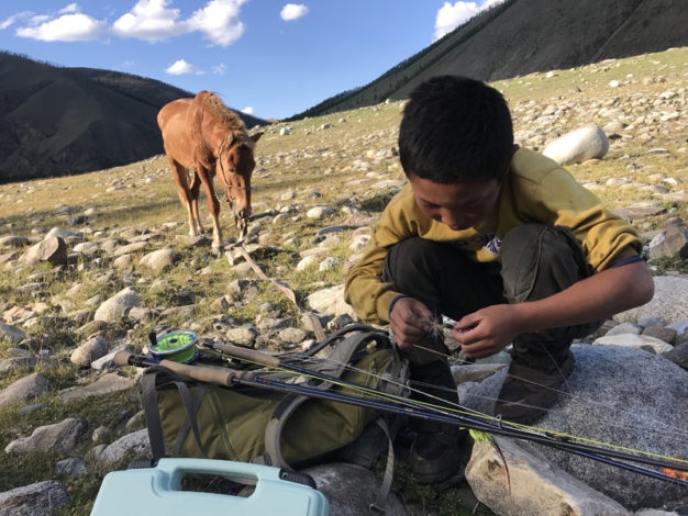 Mongolia local herders taimen