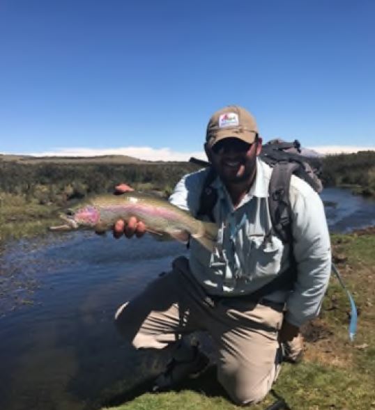 Dry fly fishing on spring creeks in Chubut