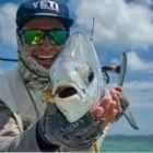 Fly fishing for Permit in Belize