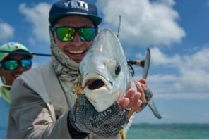 Fly fishing for Permit in Belize