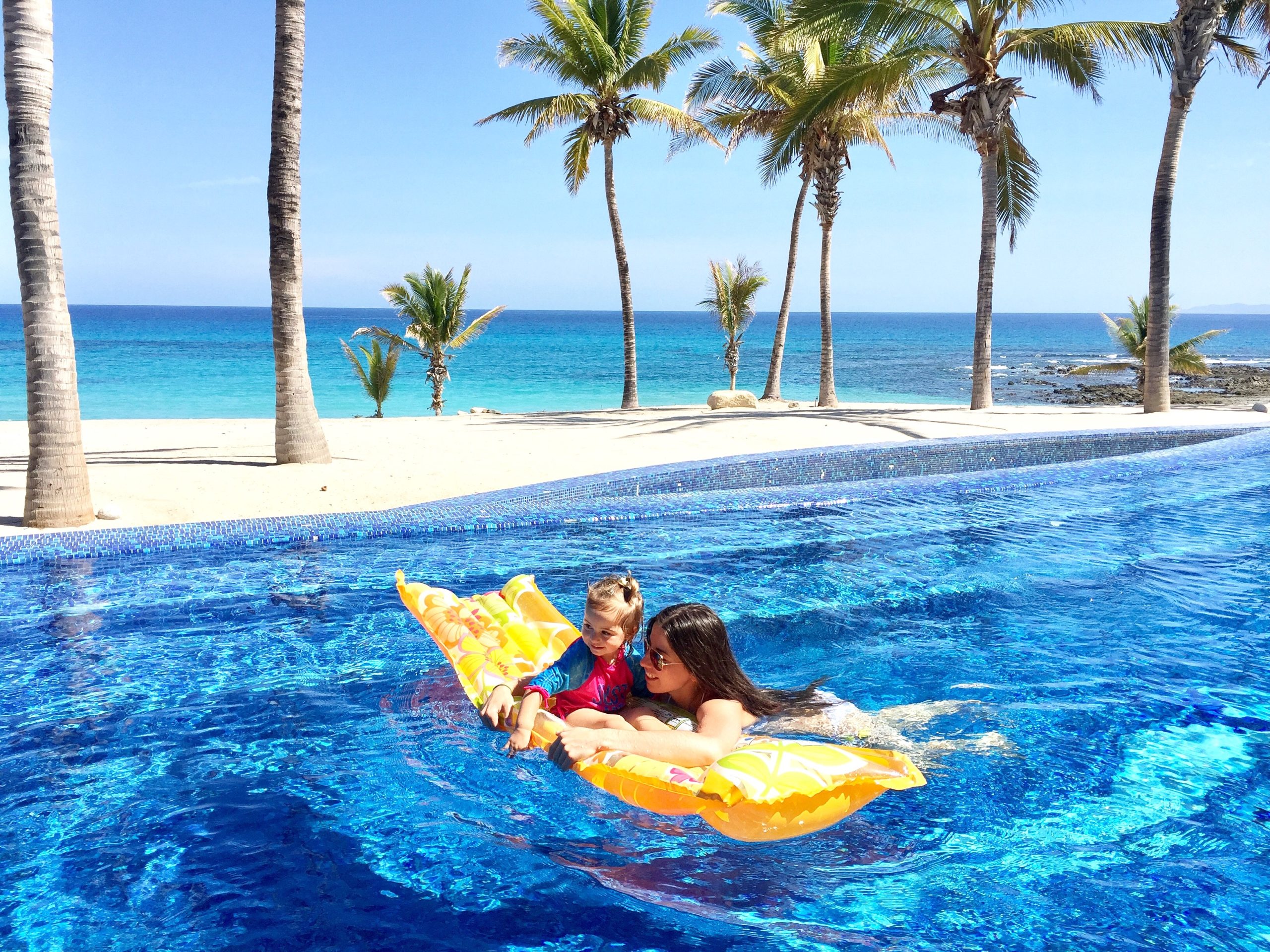 swimming pool at bahia de los suenos fly fishing resort baja california sur mexico